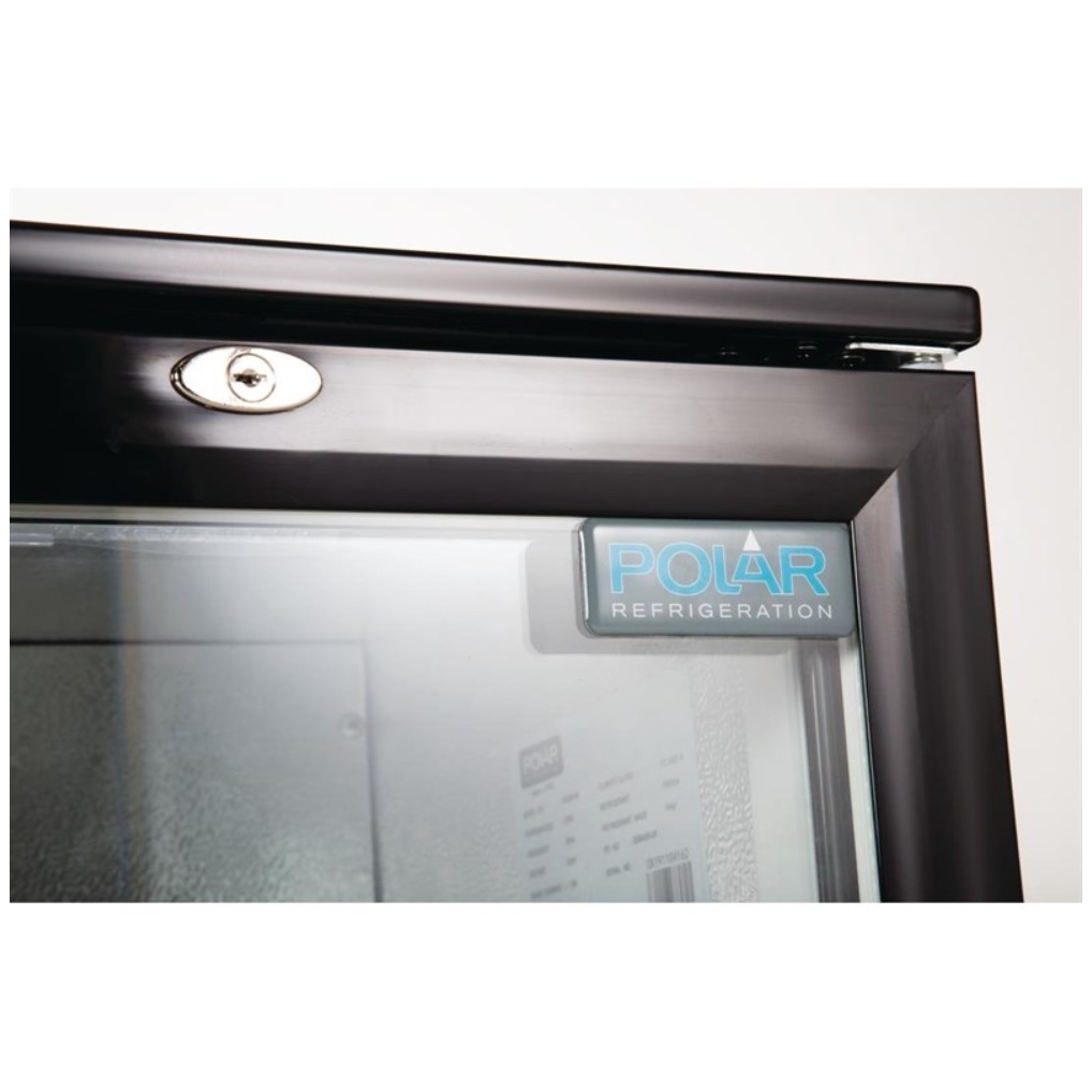 Arrière-Bar Réfrigéré 2 Portes Battantes Polar – 180 Bouteilles – 900 mm