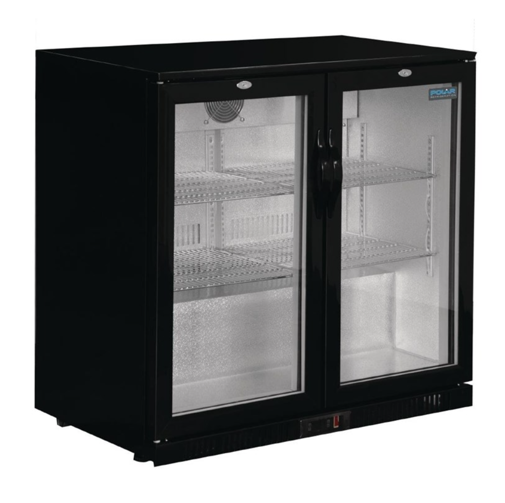 Arrière-Bar Réfrigéré 2 Portes Battantes Polar – 180 Bouteilles – 900 mm