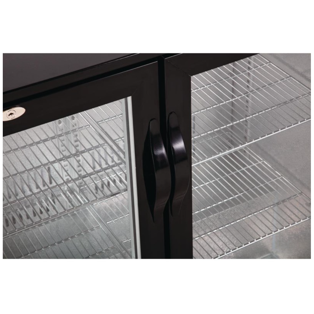 Arrière-Bar Réfrigéré 2 Portes Battantes Polar – 180 Bouteilles – 900 mm