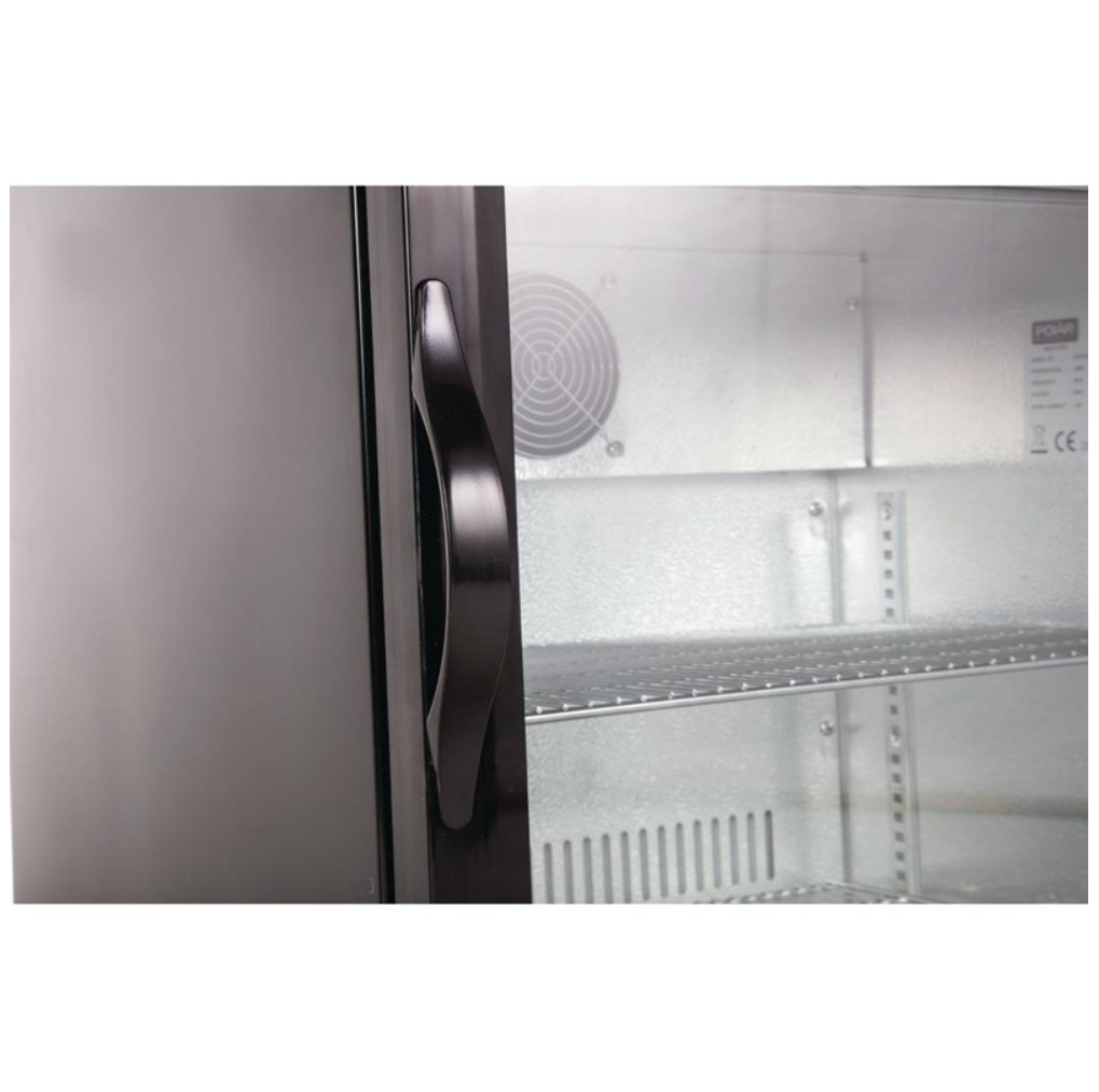 Arrière-Bar Réfrigéré 1 Porte Pivotante Polar Série G – 128 L – Noir