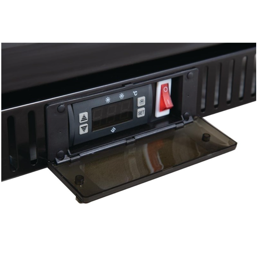Arrière-Bar Réfrigéré 1 Porte Pivotante Polar Série G – 128 L – Noir