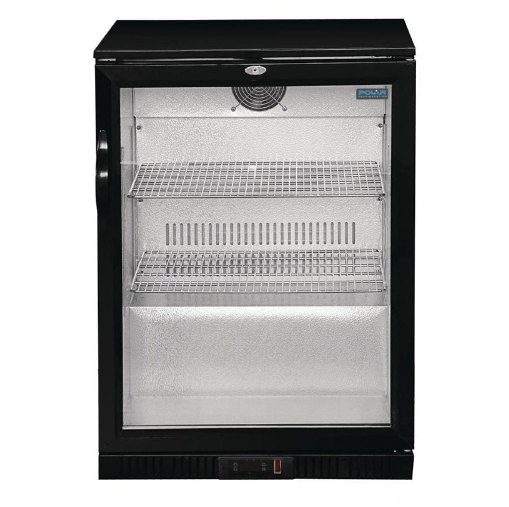 Arrière-Bar Réfrigéré 1 Porte Pivotante Polar Série G – 128 L – Noir