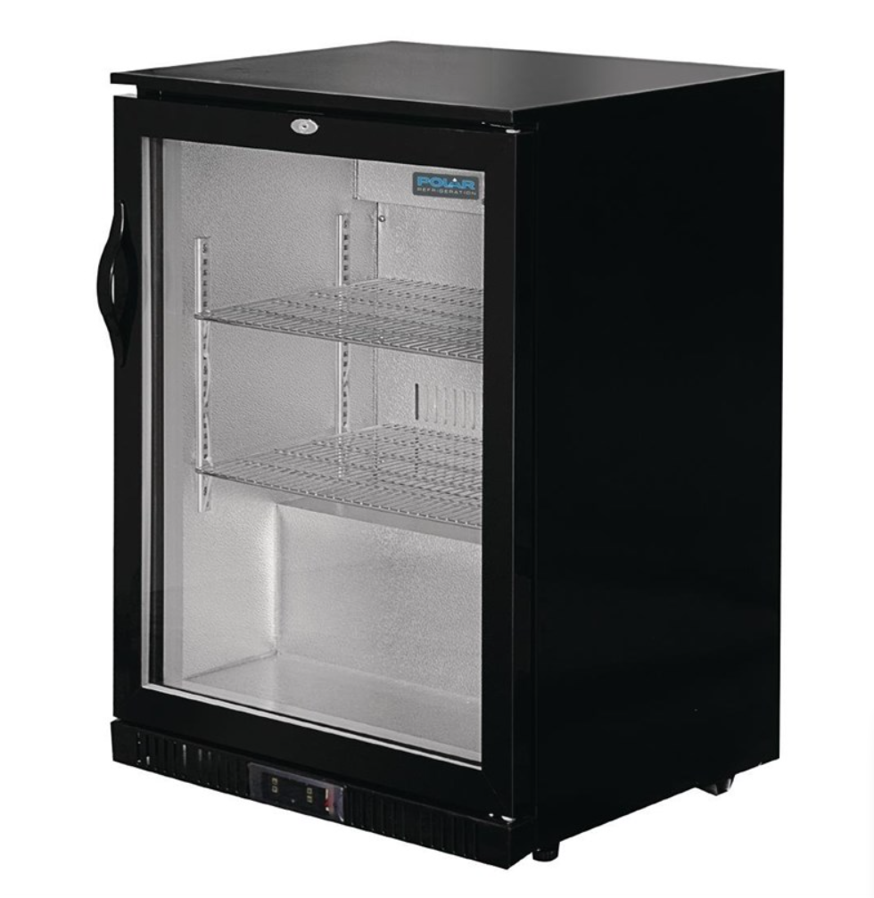 Arrière-Bar Réfrigéré 1 Porte Pivotante Polar Série G – 128 L – Noir