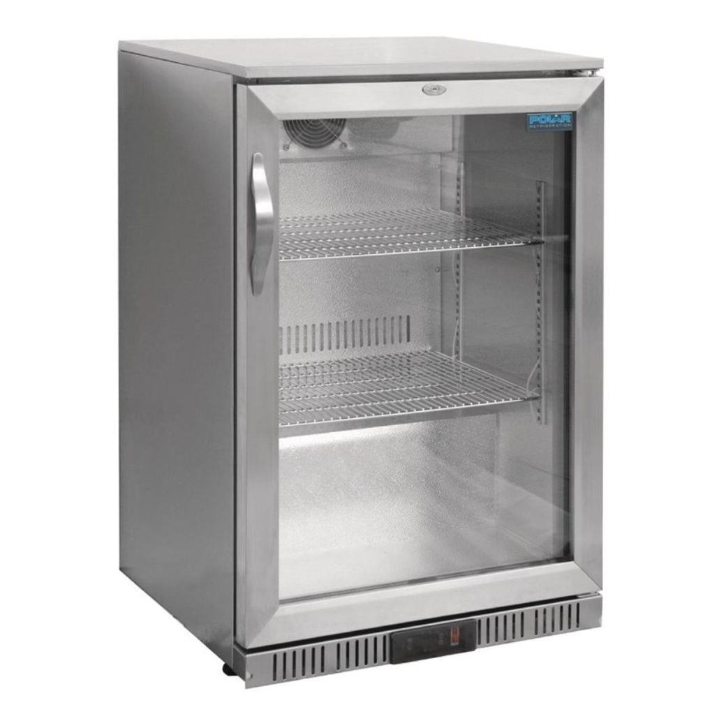 Arrière-Bar Réfrigéré 1 Porte Pivotante Polar Série G – Inox – 108 Bouteilles