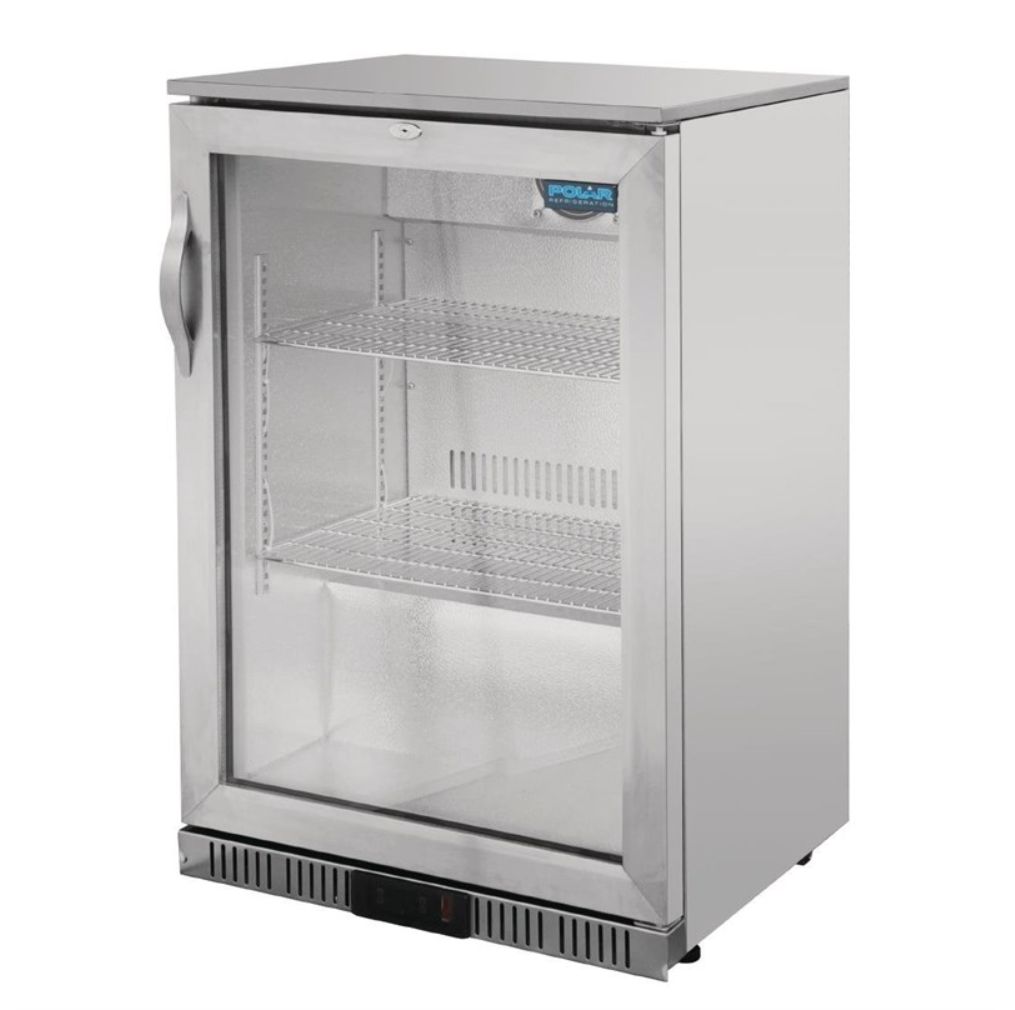 Arrière-Bar Réfrigéré 1 Porte Pivotante Polar Série G – Inox – 108 Bouteilles