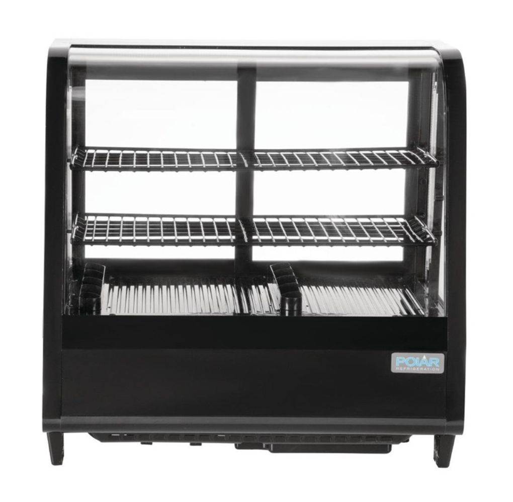 Vitrine réfrigérée de comptoir 100L Polar Série C noire