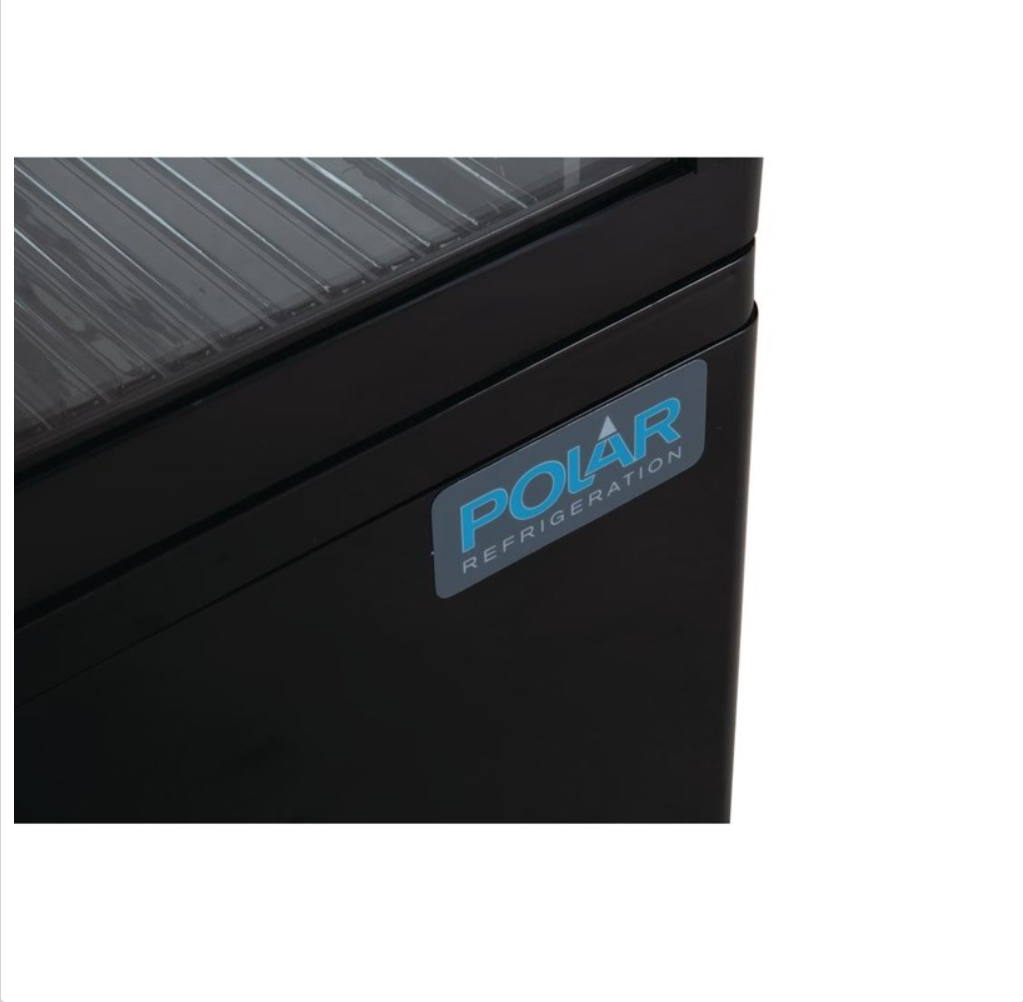 Vitrine réfrigérée positive noire Polar Série C 68L