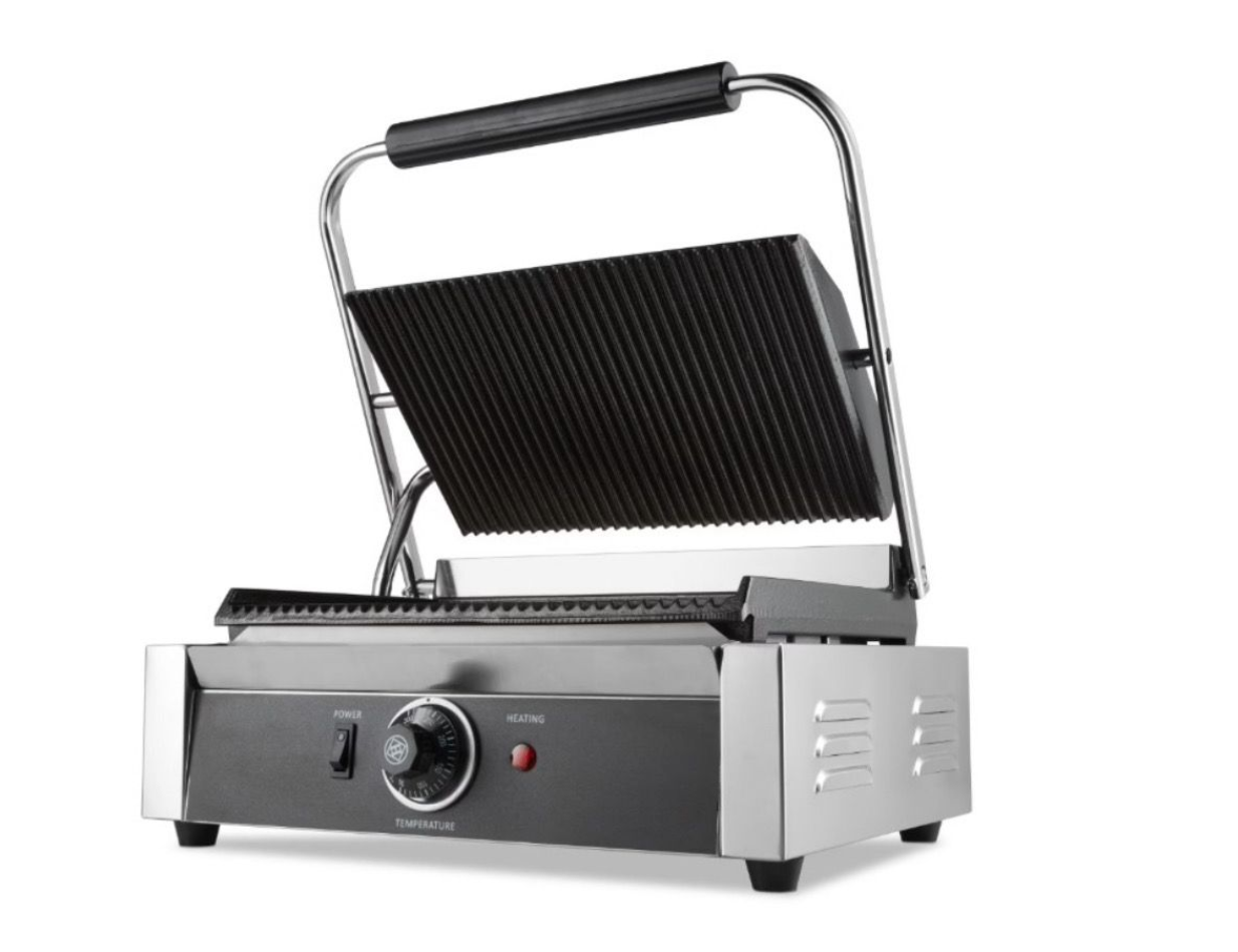 Grill de contact électrique inox – Idéal snack & restauration rapide
