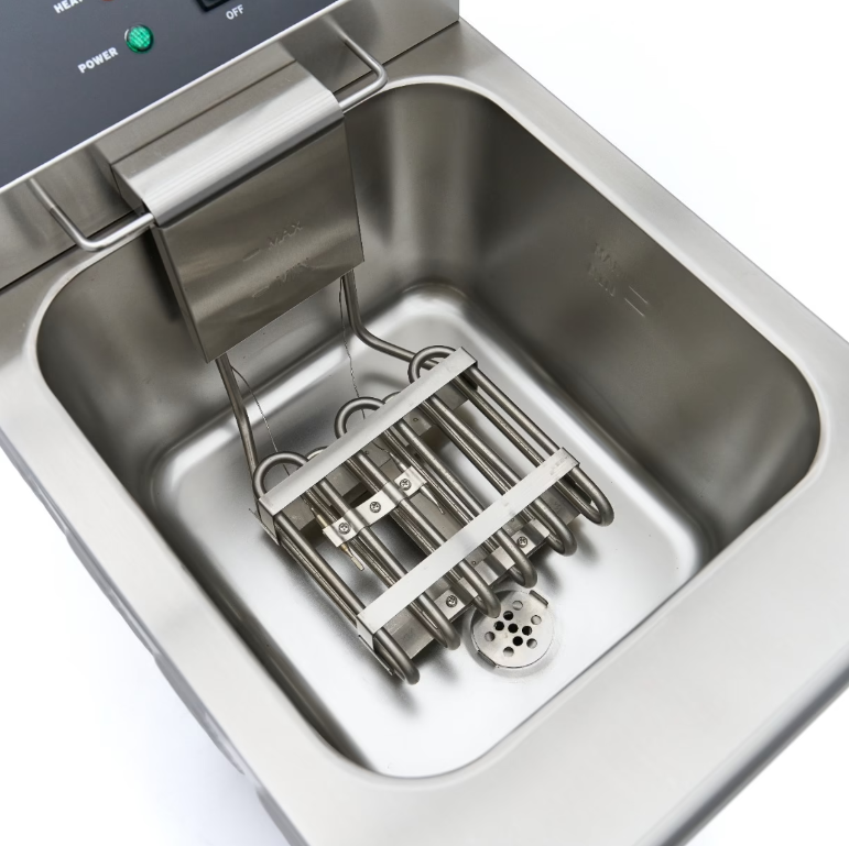 Friteuse Électrique Professionnelle 16L avec Robinet + Support – 230V – 3000W – Zone Froide