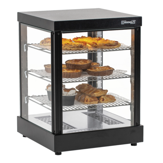 Vitrine Chauffante Casselin – 59L – Inox – 30 à 85°C – LED Latéral – 400W