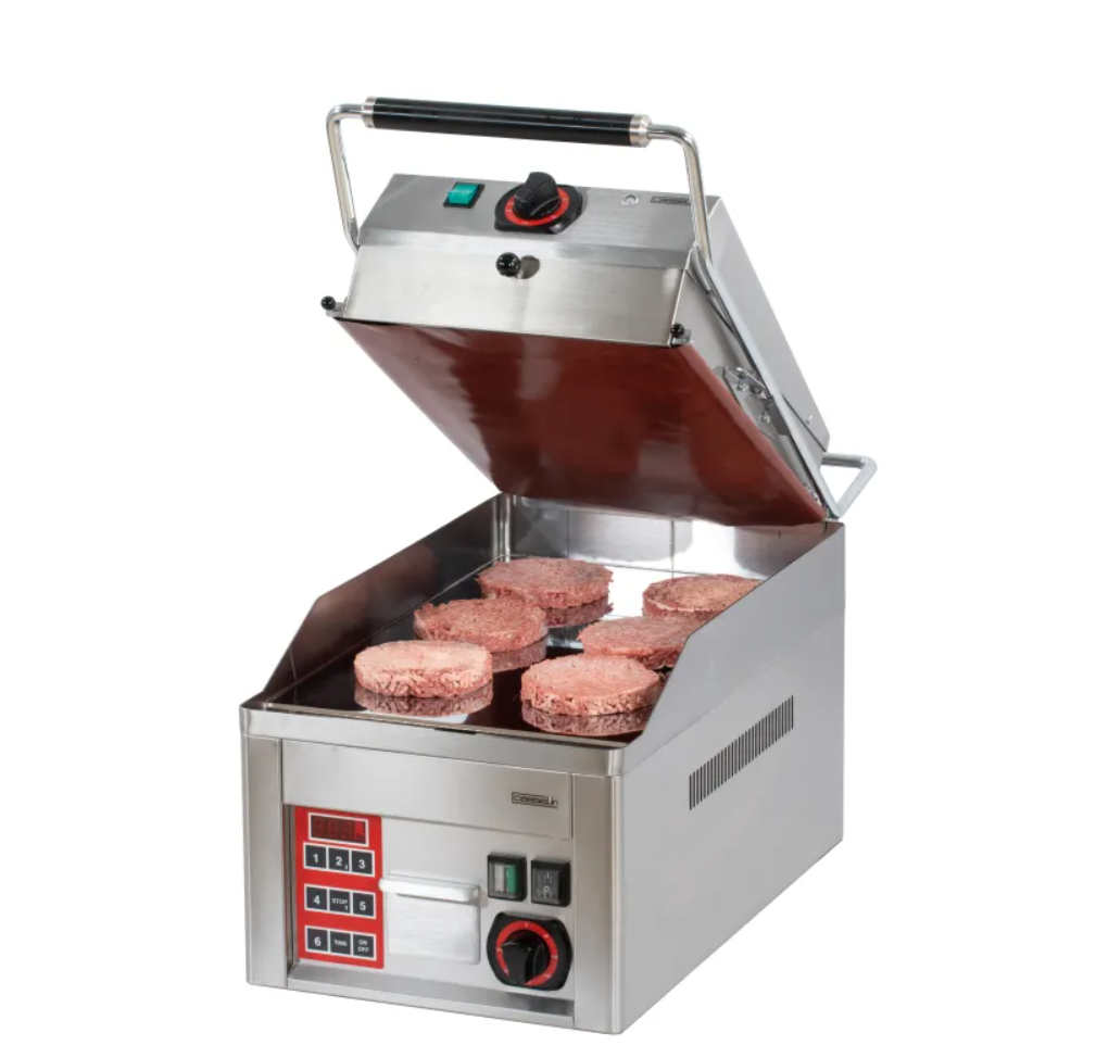 Grill à Rabat Électrique Casselin CLAM – Chrome Texturé – 6000W – Programmable – Inox AISI 304