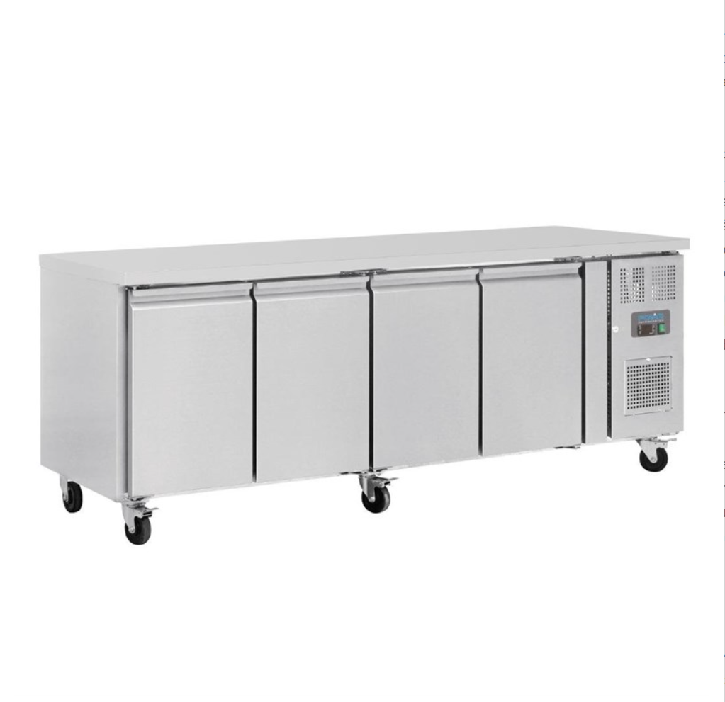 Table Réfrigérée Positive 4 Portes 449 L Polar Série U (G379) Disponible chez EVM