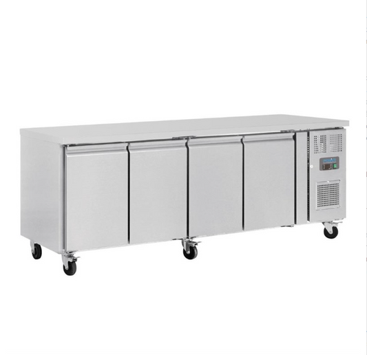 Table Réfrigérée Positive 4 Portes 449 L Polar Série U (G379) Disponible chez EVM
