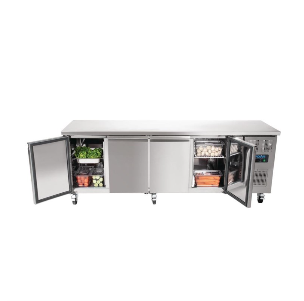 Table Réfrigérée Positive 4 Portes 449 L Polar Série U (G379) Disponible chez EVM