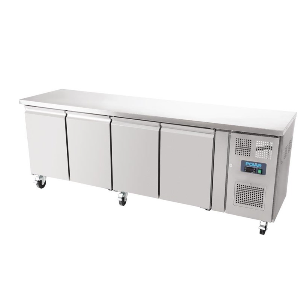 Table Réfrigérée Positive 4 Portes 449 L Polar Série U (G379) Disponible chez EVM
