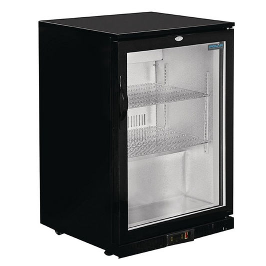 Arrière-Bar Réfrigéré 1 Porte Pivotante Polar Série G – 128 L – Noir