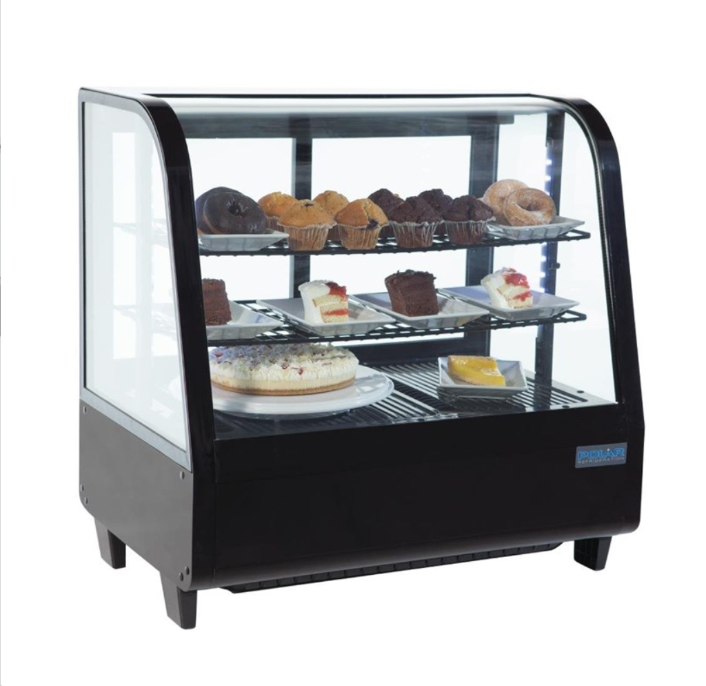 Vitrine réfrigérée de comptoir 100L Polar Série C noire