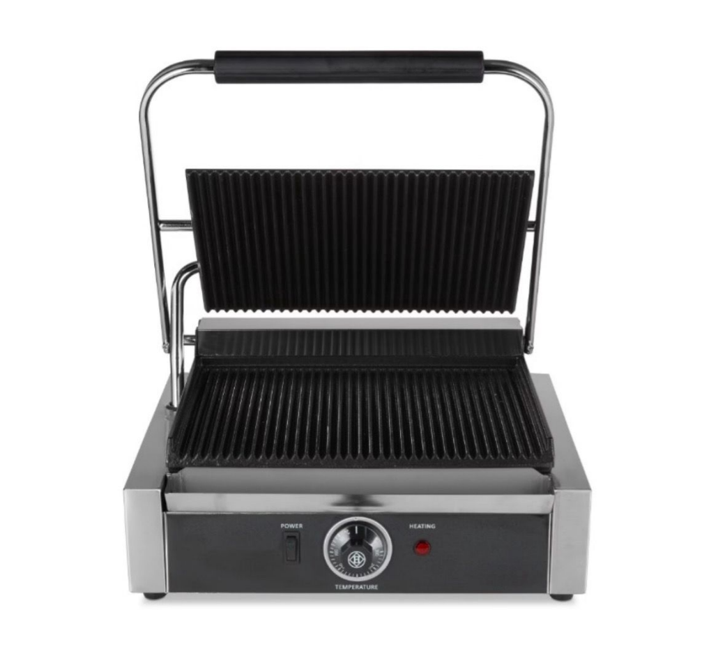 Grill de contact électrique inox – Idéal snack & restauration rapide