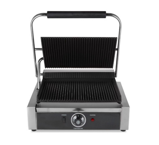 Grill de contact électrique inox – Idéal snack & restauration rapide