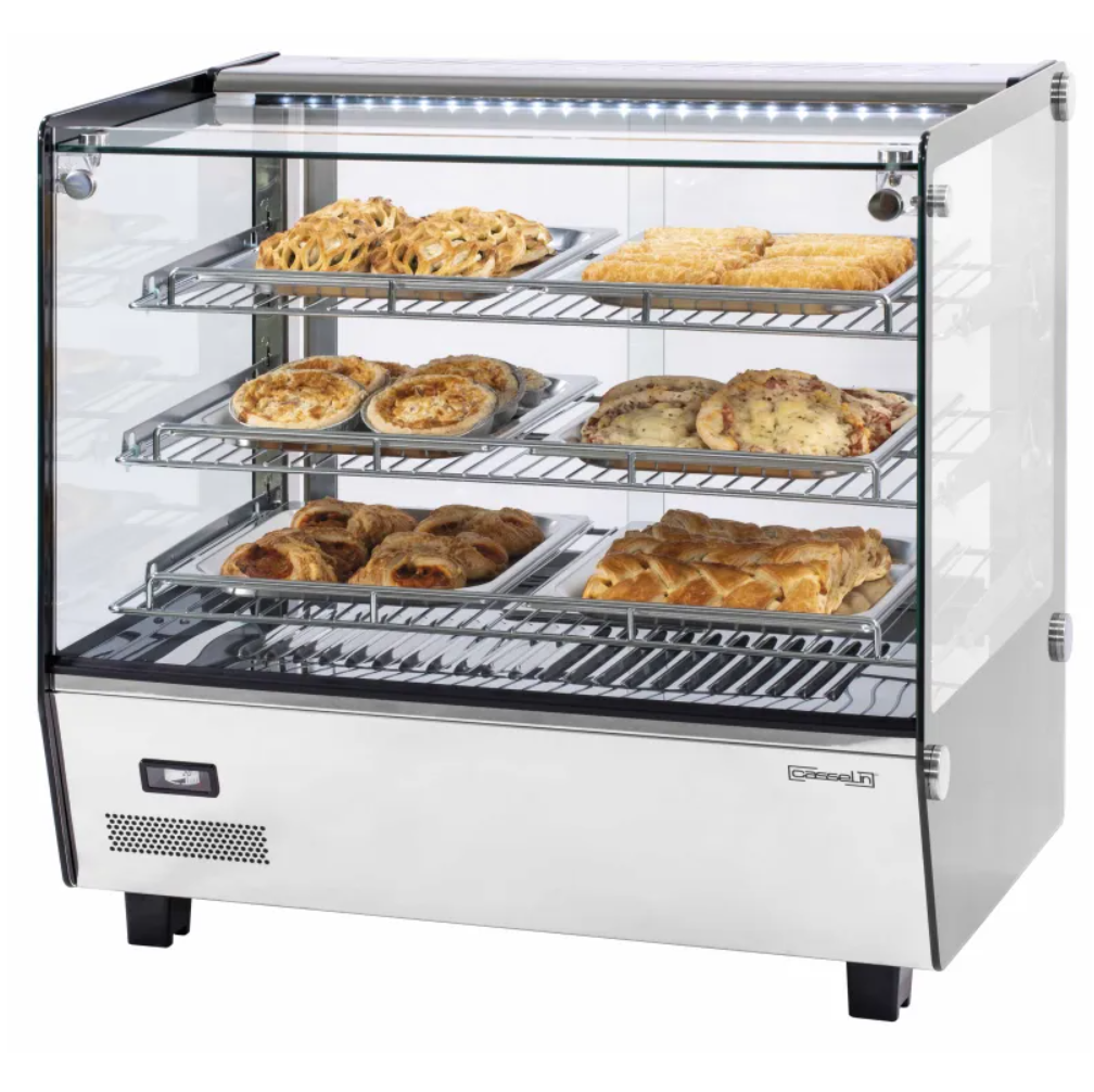 Vitrine Chauffante Encastrable Casselin – 120L – Inox – 30 à 90°C – LED – 1100W