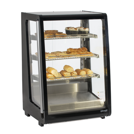 Vitrine Chauffante Casselin – 178L – Inox – Humidification + LED – 30 à 80°C – 1400W