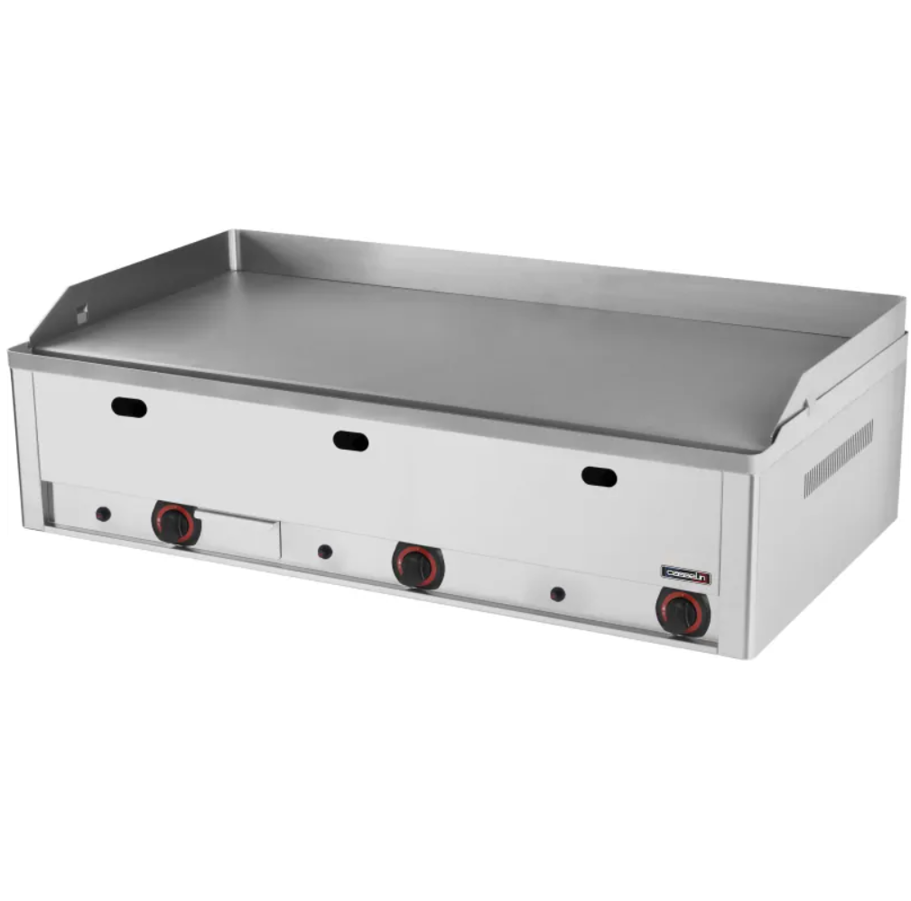 Plaque à Snacker Gaz Casselin 90 – Fonte Lisse – 970 x 480 mm – 12 000W – AISI 304