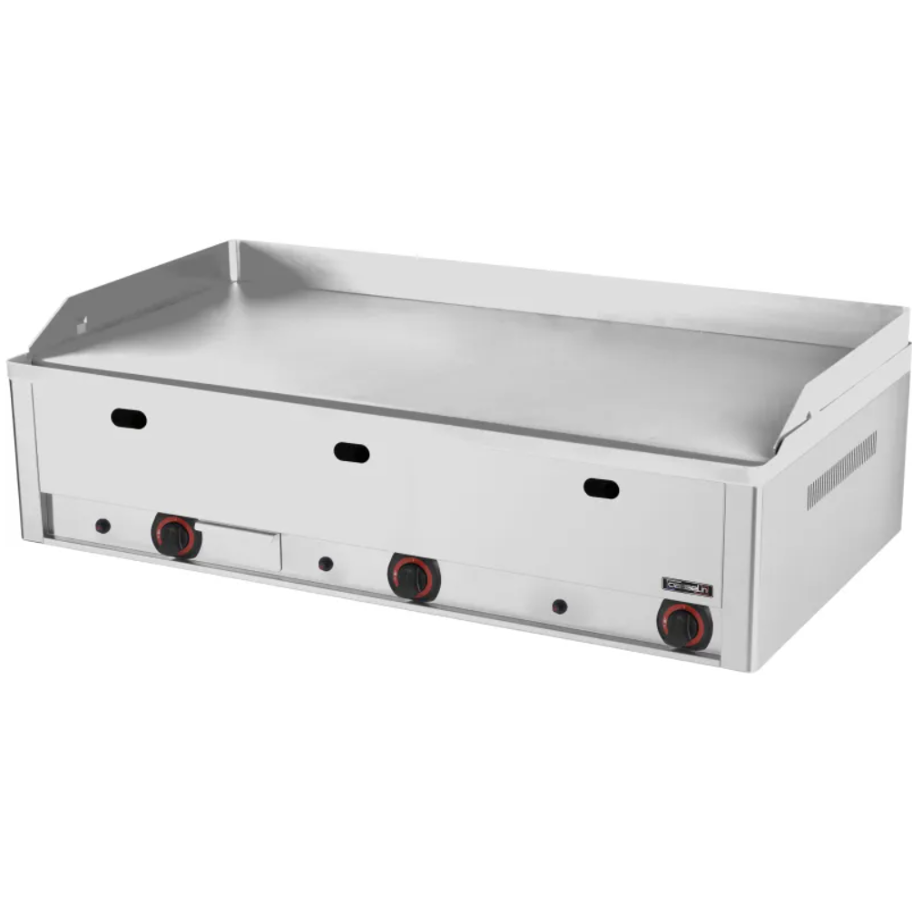 Plaque à Snacker Gaz Casselin 90 – Chrome Texturé – 970 x 480 mm – 12 000W – AISI 304
