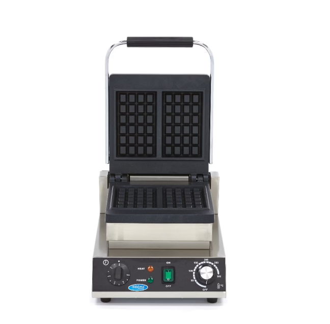 Gaufrier professionnel double – 2 gaufres belges – 1500 W – Thermostat & minuterie