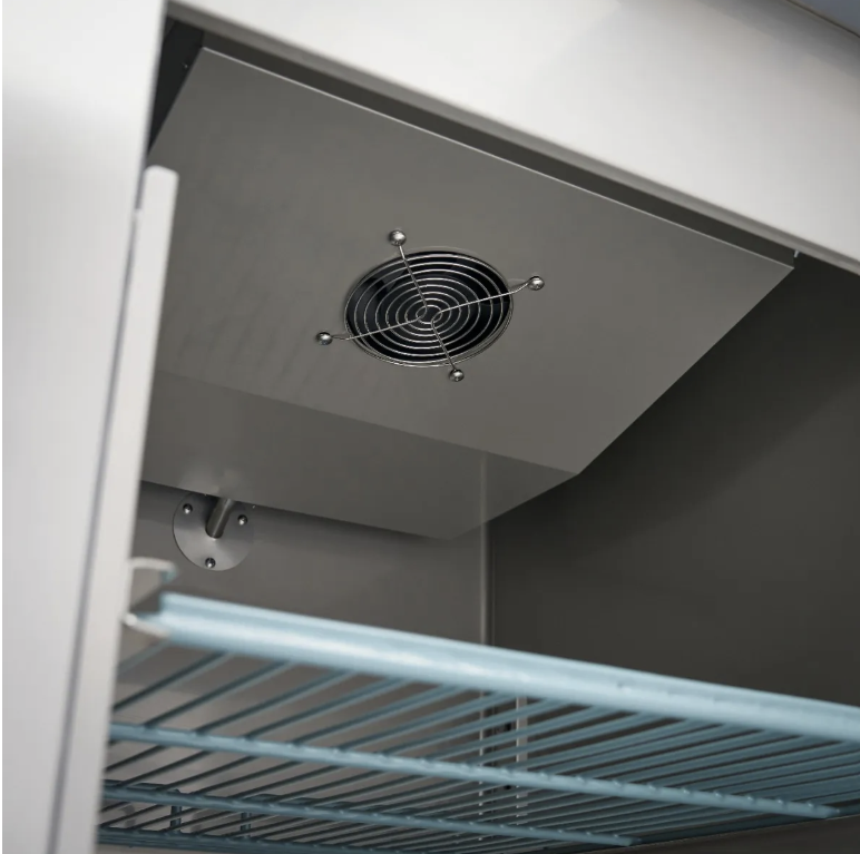 Armoire réfrigérée positive - 600 L - 3 étagères réglables (2/1 GN) - acier inoxydable - sur roulettes