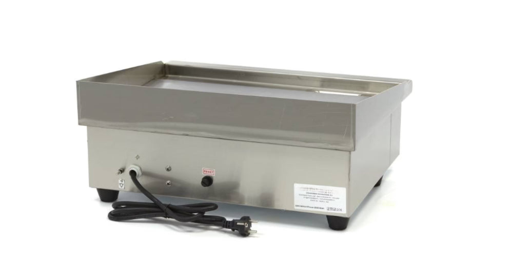 Plaque de Cuisson en Chrome Lisse – 55 cm – 230V
