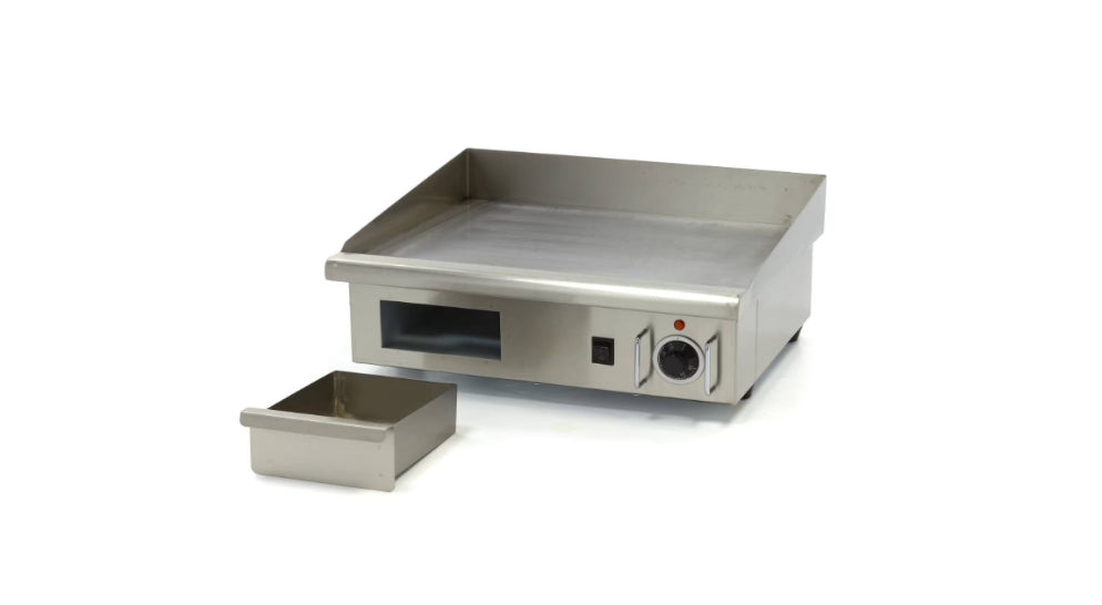 Plaque de Cuisson en Chrome Lisse – 55 cm – 230V